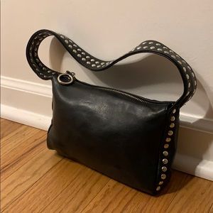 Nine West black studded mini shoulder bag